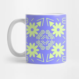 Green neon pattern Mug